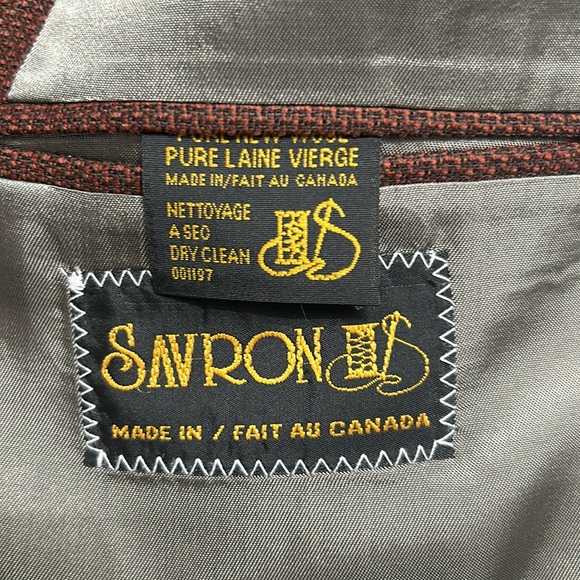 Men’s burgundy blazer - Picture 3 of 4